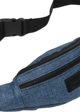 Сумка на пояс wallaby тканевая синяя