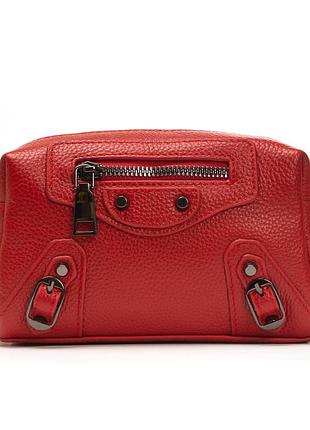 Podium сумка женская клатч кожа alex rai 60072 red