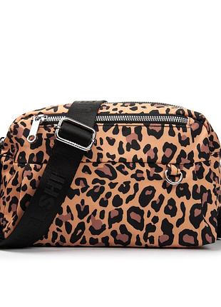 Podium сумка жіноча текстиль поліамід jielshi sc332 leopard print