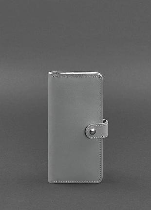 Кожаный кошелек blanknote серый