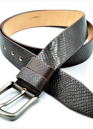 Кожаный ремень weatro тёмно-коричневый nw-rus-m4k-0044