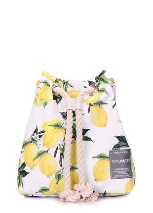Летний рюкзак poolparty pack с лимонами