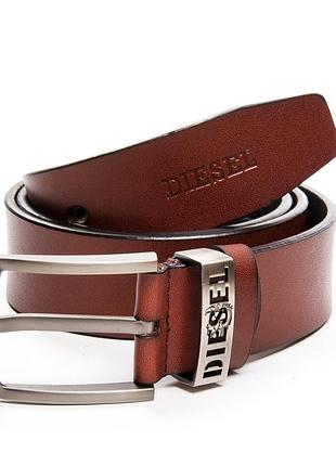 Podium ремінь чоловіча шкіра ds-3728 light-brown