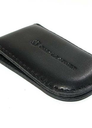 Шкіряний затиск для грошей dnk leather dnk klip magnes-k чорний