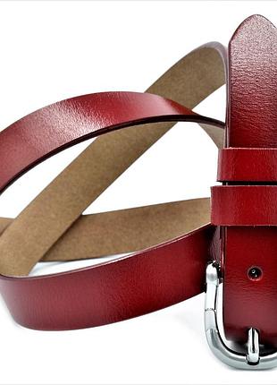 Кожаный ремень weatro nw-zh25k-0072 красный