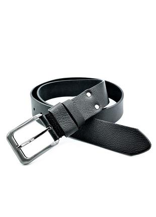 Чоловічий шкіряний ремінь 4 х 110-130 см weatro чорний tur-mkr-40k-005