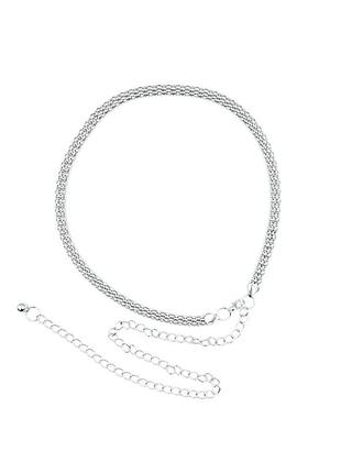 Пояс-ланцюг на талію 110 см сріблястий lncg-kit-002