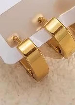 Геометрические серьги нержавеющая сталь stainless steel минимализм