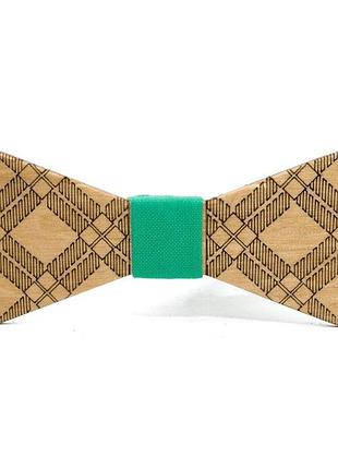 Деревянная галстук бабочка gofin в узор gbdh-8230