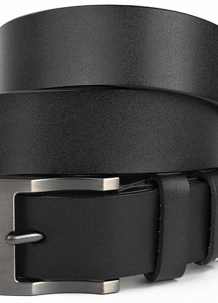 Ремінь чоловічий з затемненою пряжкою механіка vintage 20317 чорний