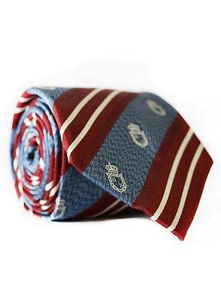 Галстук emilio corali мужской бордово-синий в полоску gin-2102