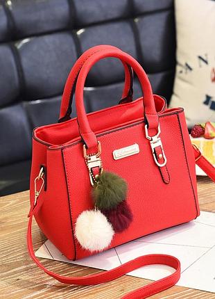 Жіноча міні сумочка на плече червоний