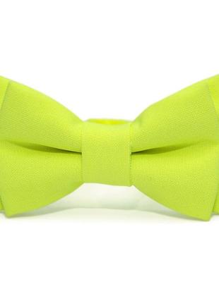 Детская галстук бабочка gofin цвета лайм dgb-2615