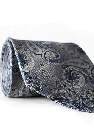 Галстук чоловічий синій сірий emilio corali gin-2011