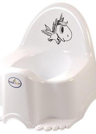 Горщик дитячий unicorn з музикою white