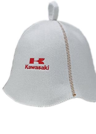 Банная шапка luxyart "kawasaki", искусственный фетр, белый (la-305)