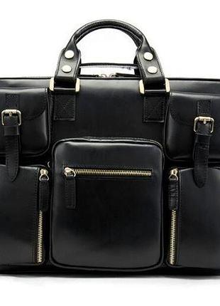 Сумка чоловіча vintage 14756 чорна