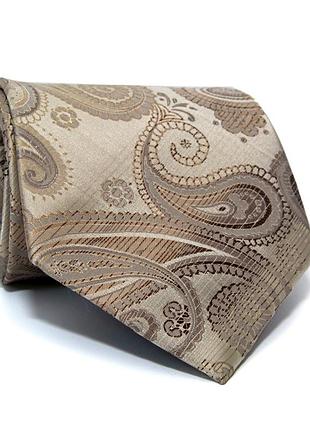 Галстук milimetric бежевый турецкий огурец ml-20-08