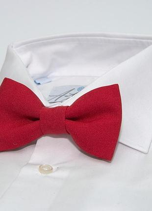 Галстук бабочка gofin красная однотонная gof-1524