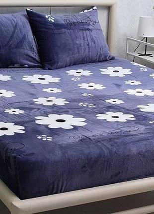 Тм tag простирадло на гумці + наволочки (160х200х20) alm1913