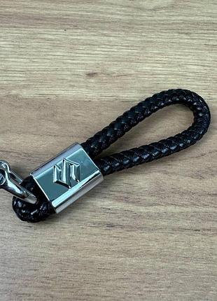 Автомобільний брелок ремінець кіска плетений шкіряний toyota bmw lexus mazda nissan chevrolet suzuki