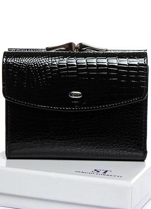 Podium кошелек lr женский кожа-лак sergio torretti ws-11 black