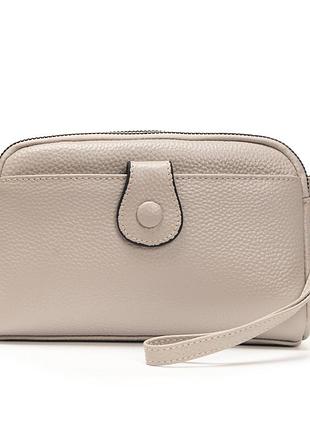 Podium сумка жіноча клатч шкіра alex rai 88085 pale grey