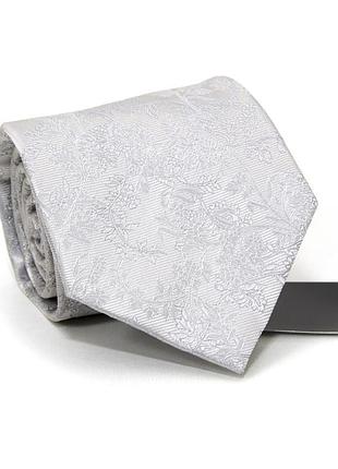 Галстук stoffels серый с цветами gin-2604