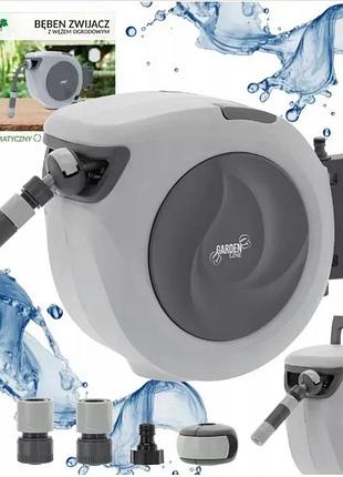 Катушка со шлангом настенная 15 м garden line 1/2 zho9739