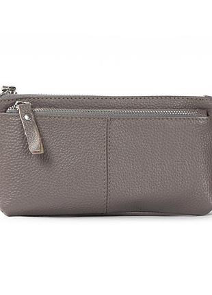 Podium косметичка кожа a-00276 grey