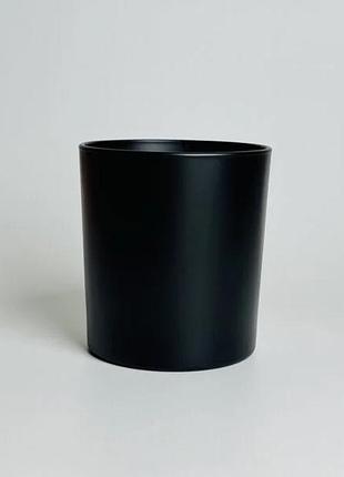 Скляний стакан – чорний матовий непрозорий, 250мл