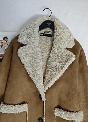 Дубленка zara 5