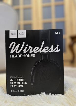 🎧 hoco w64 wireless — бездротові навушники (чорні)