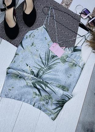 Новий топ ted baker l топ сатиновий прямий топ на тонких бретельках топ в білизняному стилі