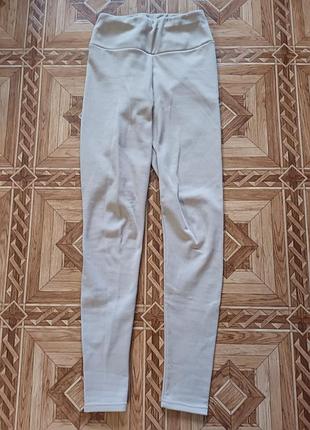 Легінси на флісі, колір капучіно, розмір xs.