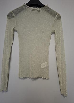Блестящая блуза сетка