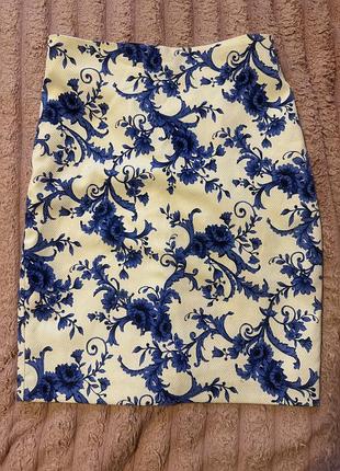Спідниця орнамент троянди міді