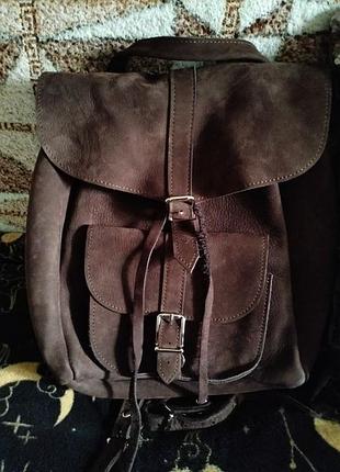 Рюкзак кожаный (натуральная замша) dekey