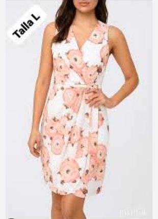 Платье в цветы батал на шикарные формы большого размера