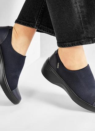 Слипоны мокасины ecco soft 7 wedge (470913) / размер 36, 39 оригинал