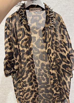Блузка леопард reverse