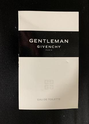 Пробник духов  туалетная вода givenchy gentleman eau de toilette