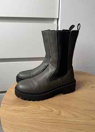 Женские ботинки челси primark 39 размер хаки