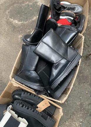 Угги зимові чорні еко шкіра