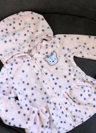 Ніжна тепла кофта на застібці для дівчинки  від baby 74 см (6-9міс)