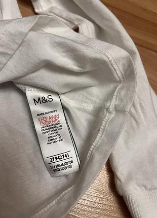 Нарядний білий реглан пінгвін zara next m&s 4