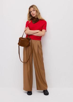 Брюки zara бежевые