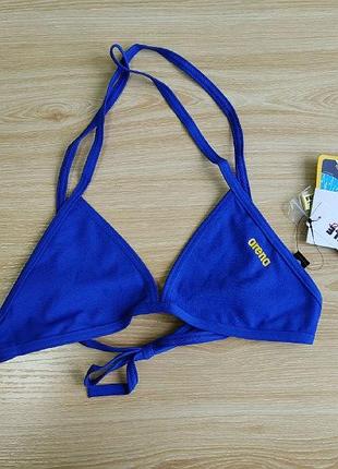 Женский верх от купальника бюст arena triangle feel neon blue