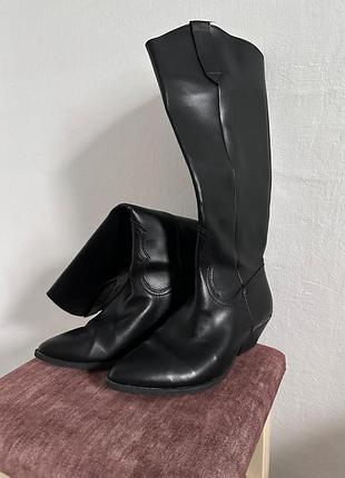 Демісезонні високі ковбойки pull&bear