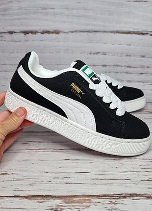 37-41р кроссовки унисекс puma для девочки для мальчика q52-3 черные